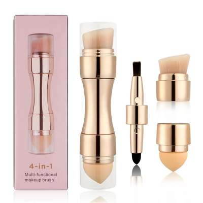 Portable Mini 4 in 1 Makeup Brush Cleaner Set Luxury Multifunctional Make Up Brush Set