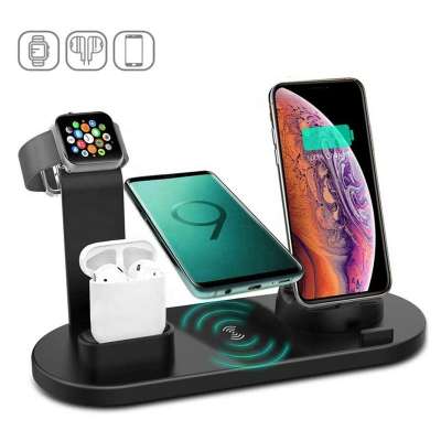 New Design Fast Qi Wireless Charger 4 in 1 Wireless Charging Stand Dock Station For Apple Watch For 11 Pro Max